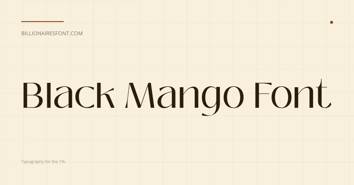 Download Black Mango Font Family For Free - TTF and WOFF2